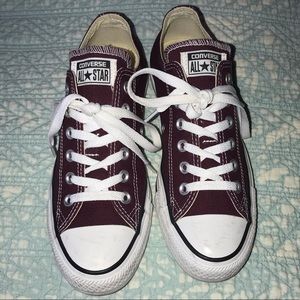 Burgundy Converse